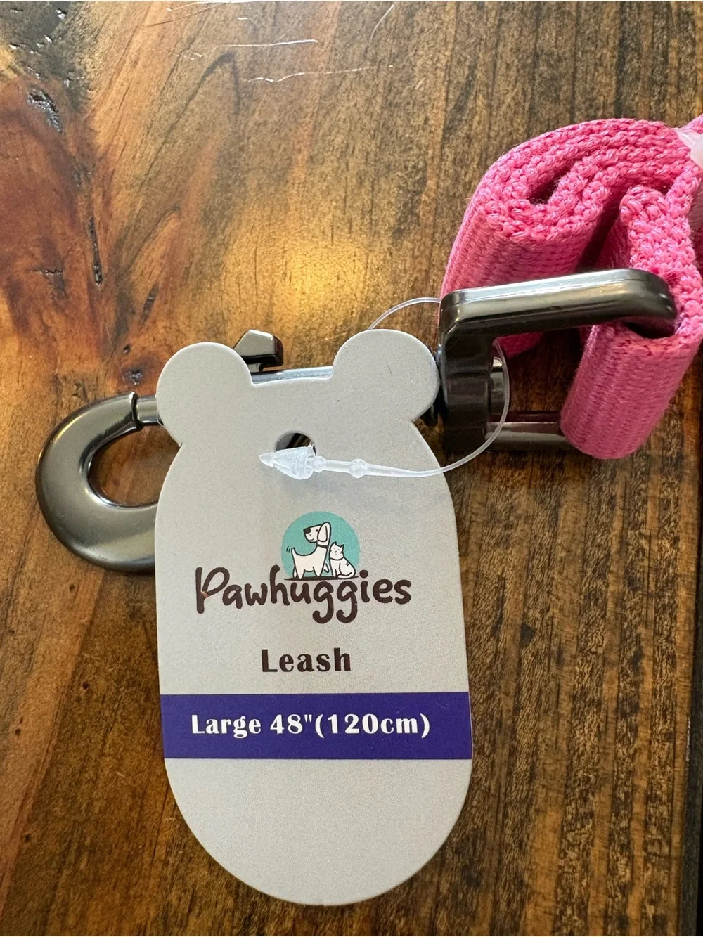 Pawhuggies Pink Dog Leash